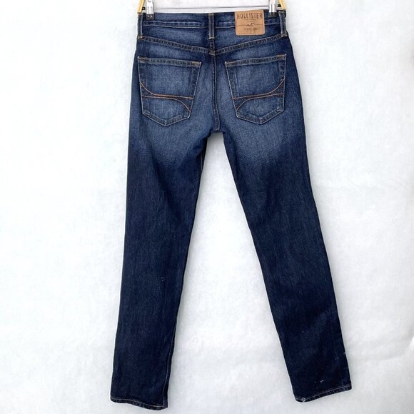 Hollister Men's Skinny Jeans Straight Leg Button Fly Distressed size 28 x 30 - Picture 2 of 8